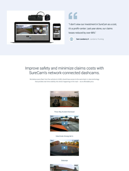 Surecam  Page Website
